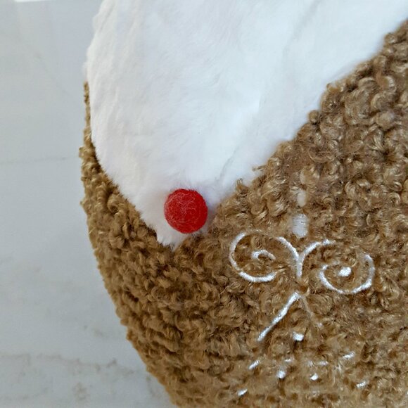 NEW! LARGE GINGERBREAD House CHRISTMAS PILLOW DECOR - Picture 3 of 6